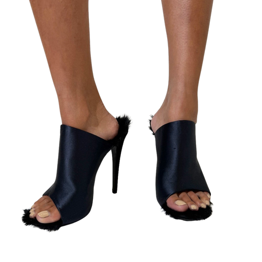 Celine Fur Stilettos