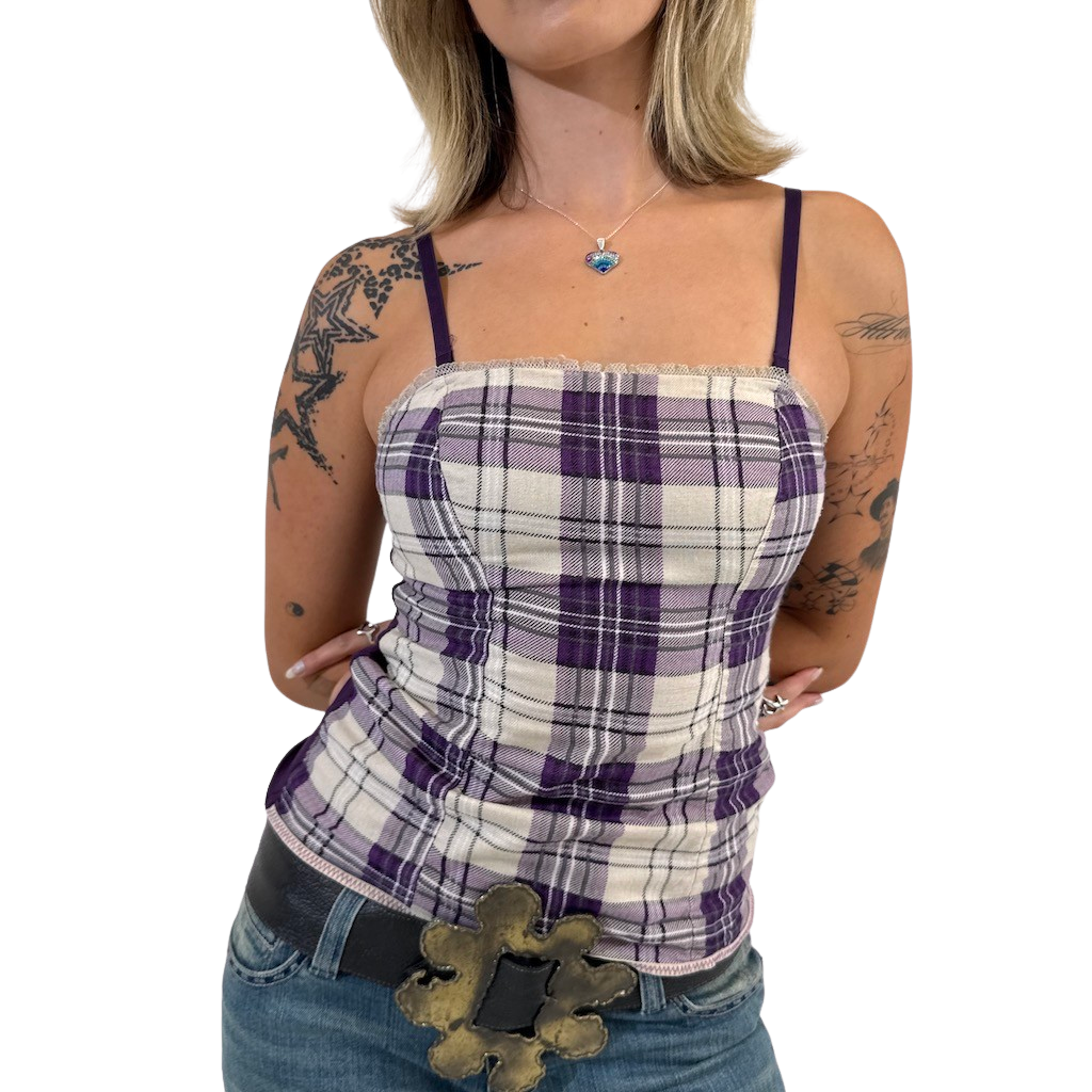 Intimissimi Tartan Check Singlet Top