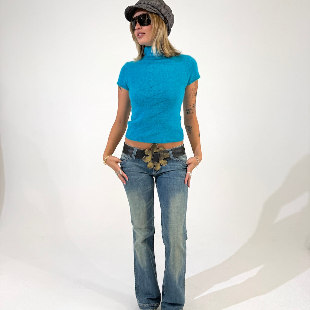 Wool Knit Turquoise Skivy