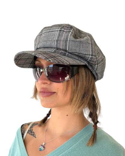 Check Baker Boy Page Boy Hat