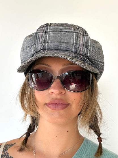 Check Baker Boy Page Boy Hat