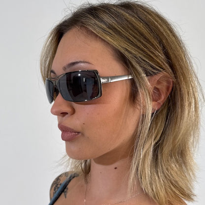 2000s Chrome Norm Sheild Sunglasses