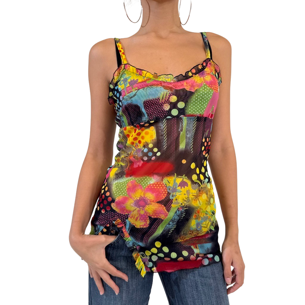 Techni Colour Pop Mesh Singlet