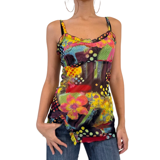 Techni Colour Pop Mesh Singlet