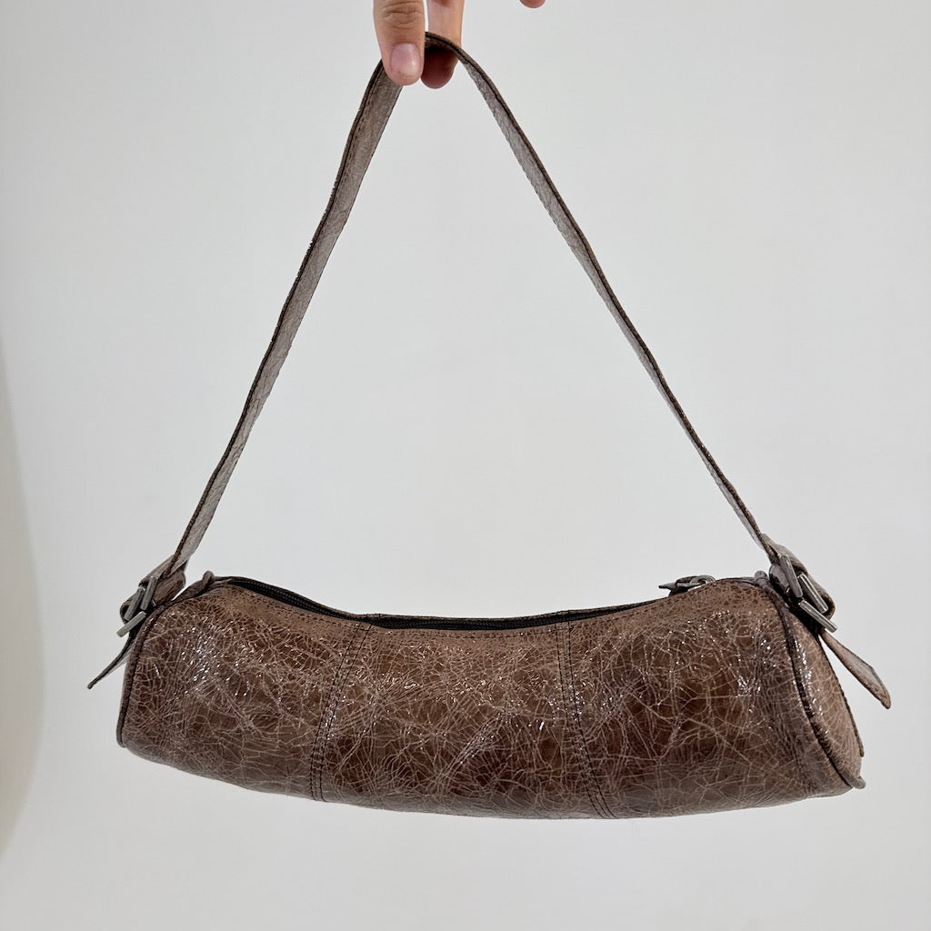 Brown Mini Buckle Bag