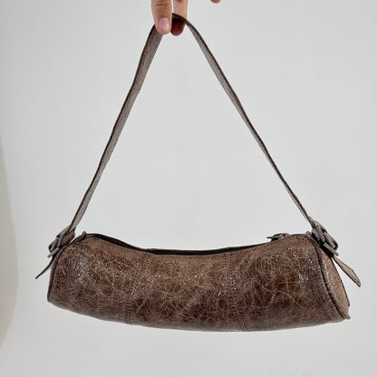 Brown Mini Buckle Bag