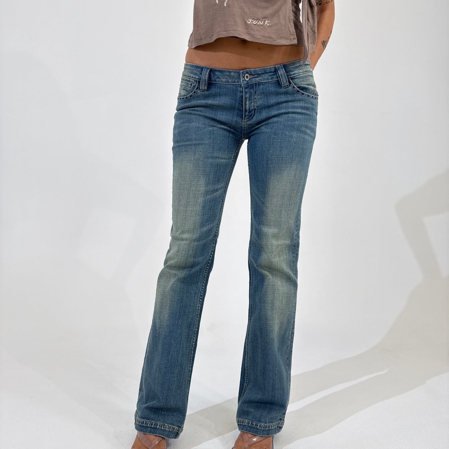 Light Wash Y2K Low Rise Jeans