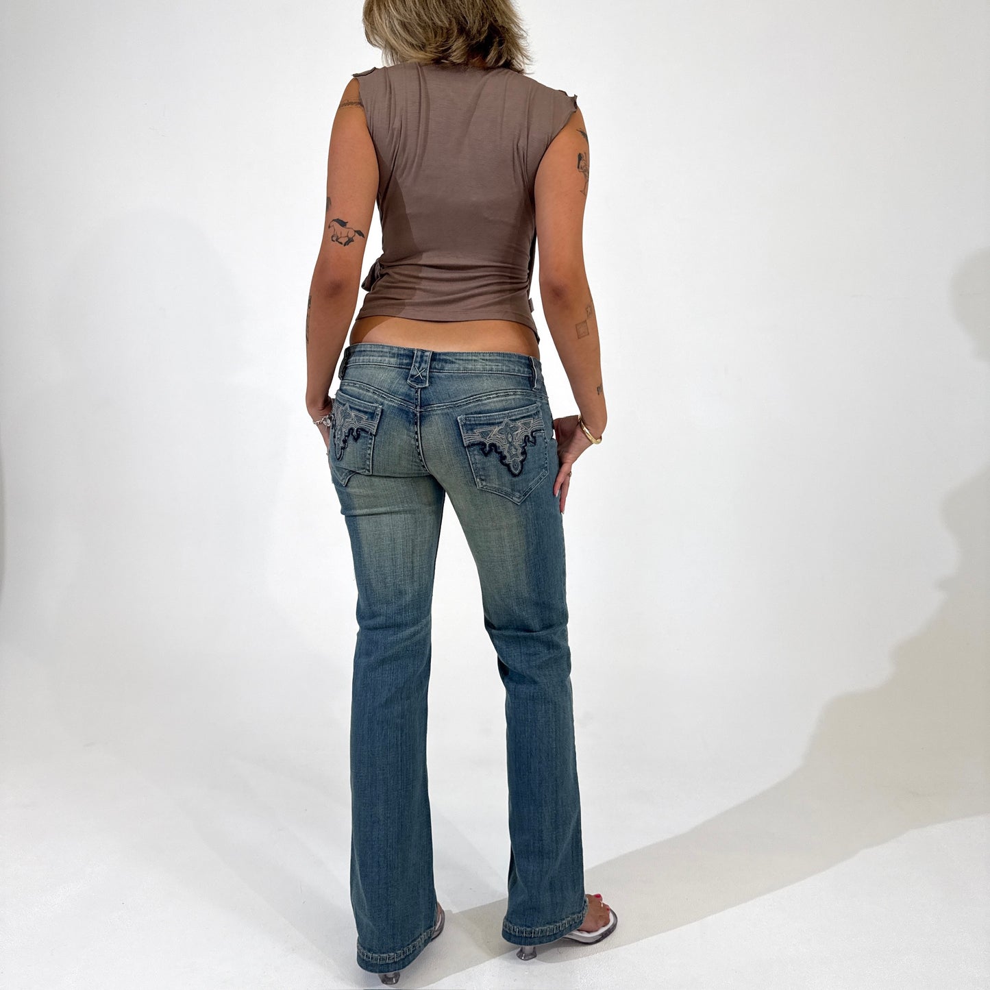 Light Wash Y2K Low Rise Jeans