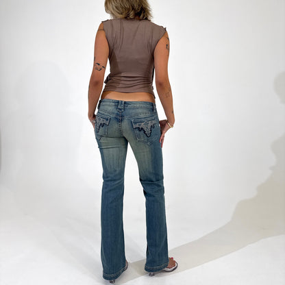 Light Wash Y2K Low Rise Jeans