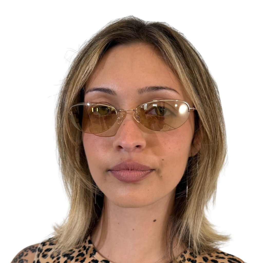 Frameless Stefanel Clear Round Sunglasses