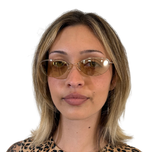 Frameless Stefanel Clear Round Sunglasses