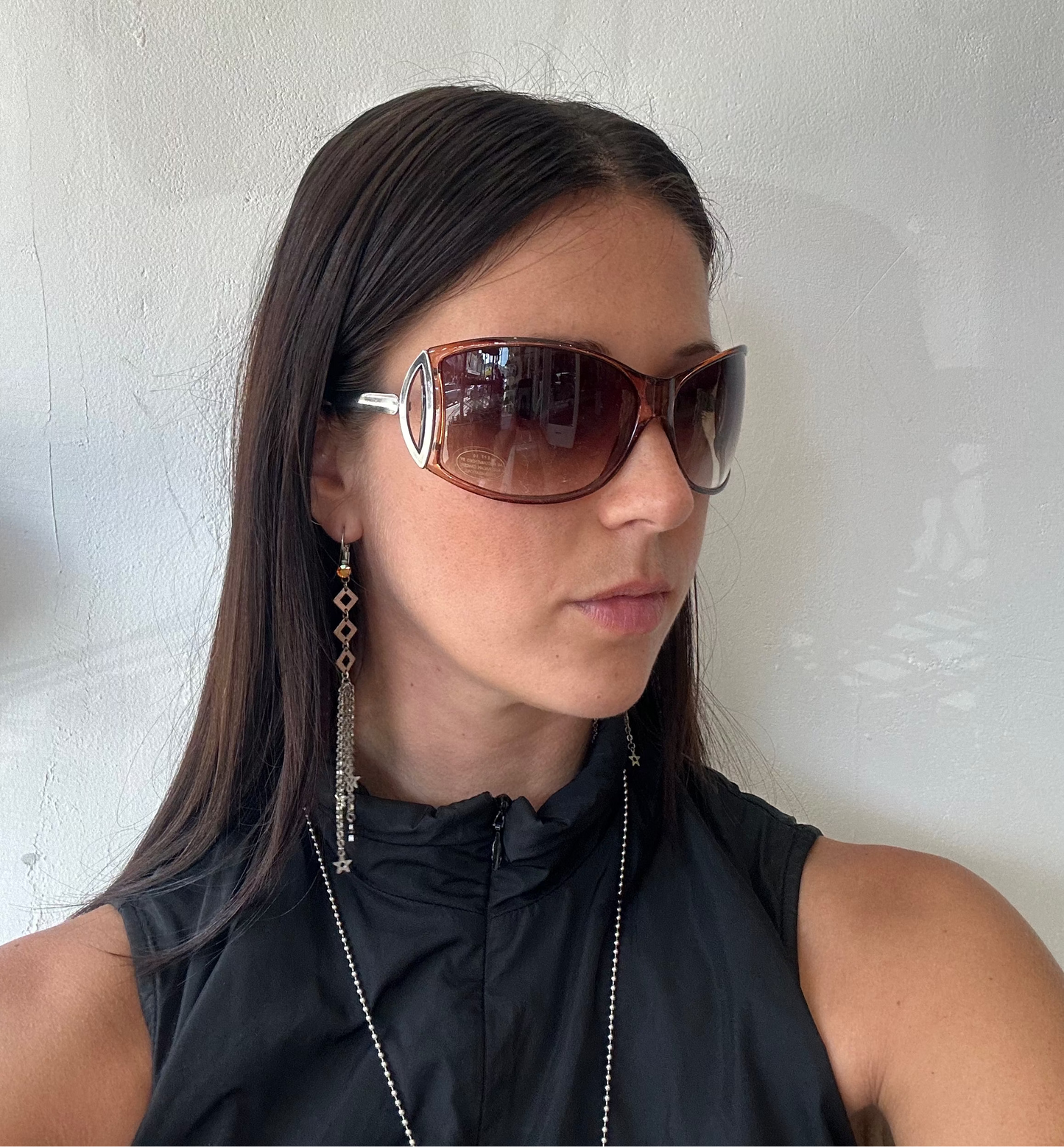 Brown Wrap Vintage Sunglasses