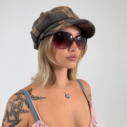 Plaid Baker Boy Hat