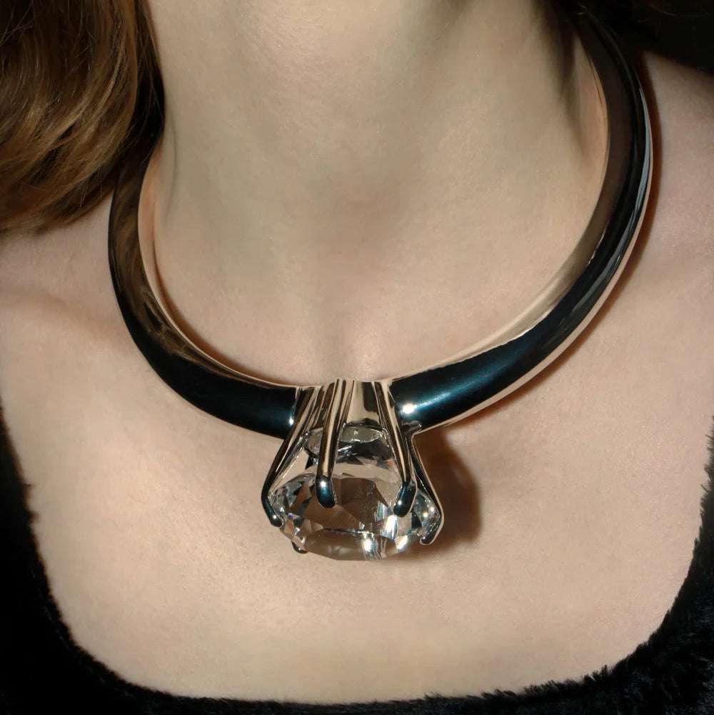 The Big Ring Silver Necklace