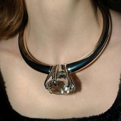 The Big Ring Silver Necklace