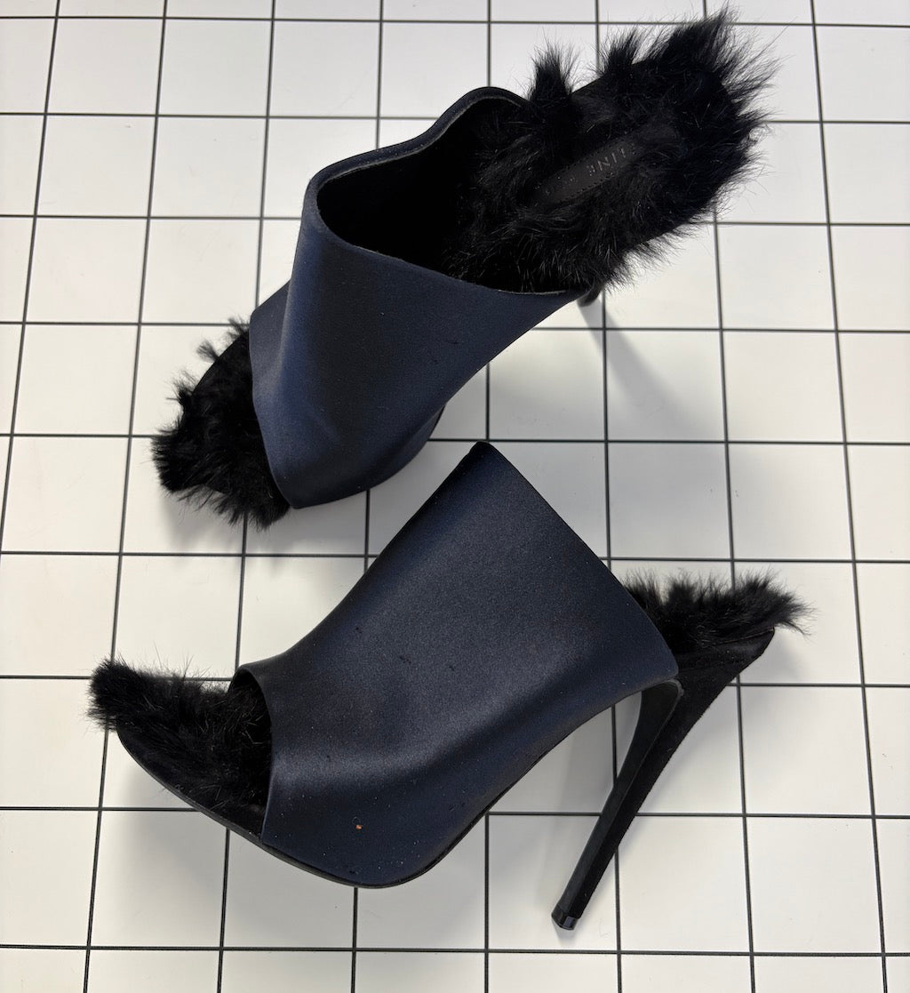 Celine Fur Stilettos