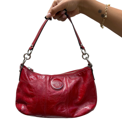 Cherry Patent Coach Bag