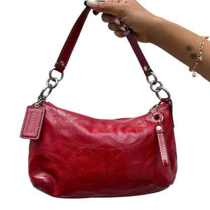 Cherry Patent Coach Bag