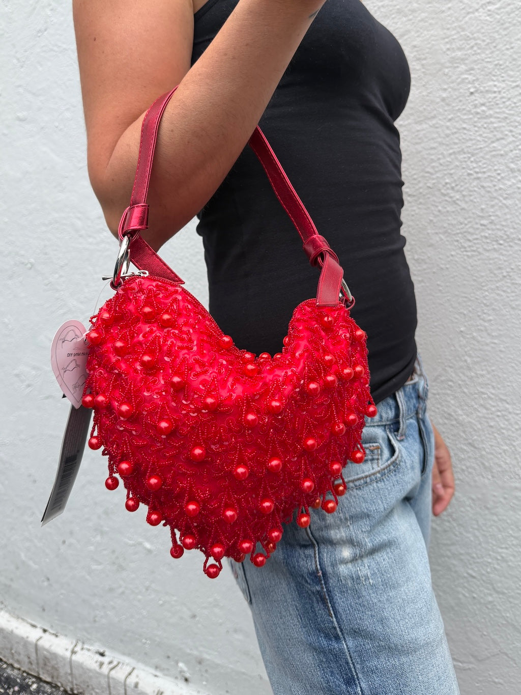 Valentina Sequin Heart Bag