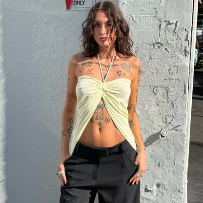 Bubble Drape Skirt - Butter