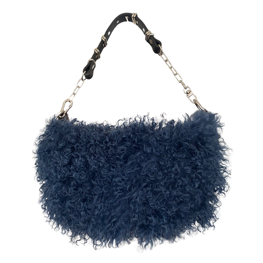 Fluffy Slouch Small - Blue