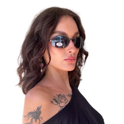2000s Metallic Crome Norm Core Sunglasses