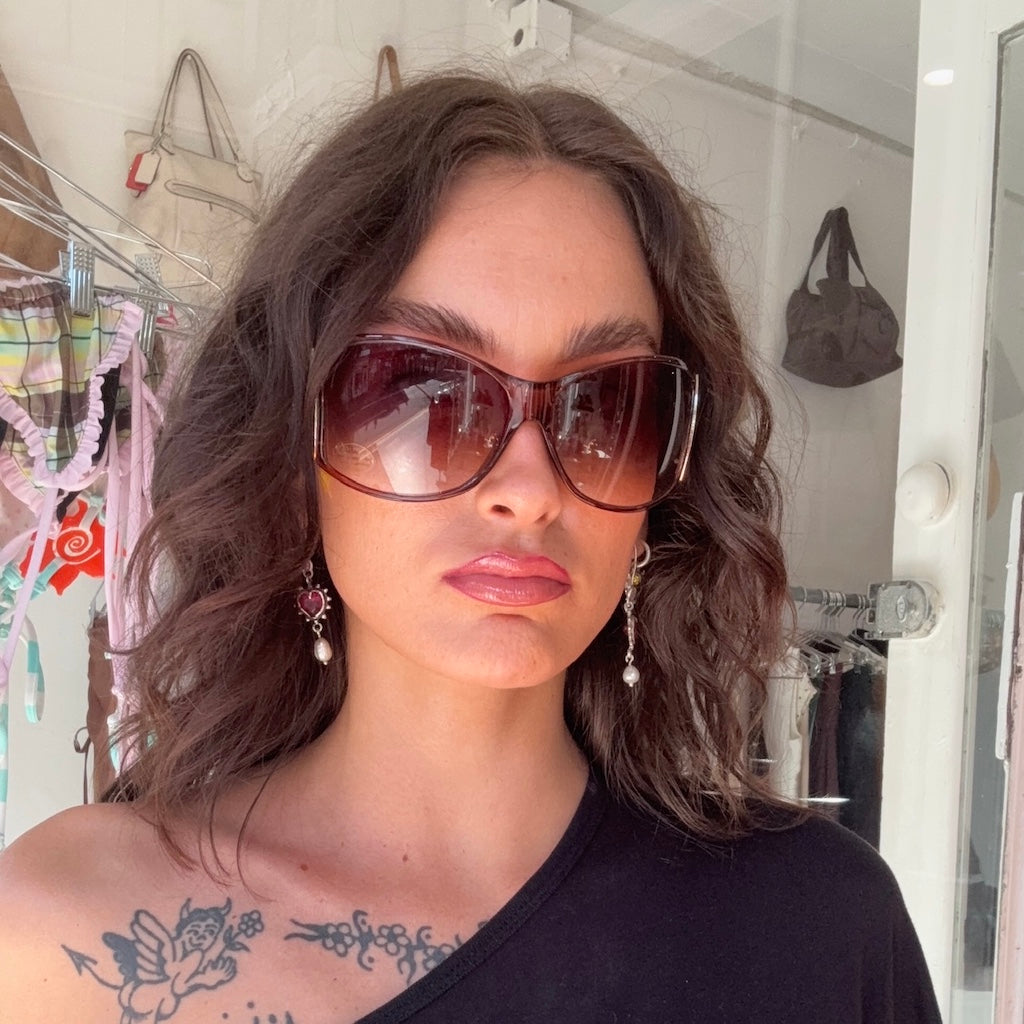 Deadstock Oversized Tort Sunglasses