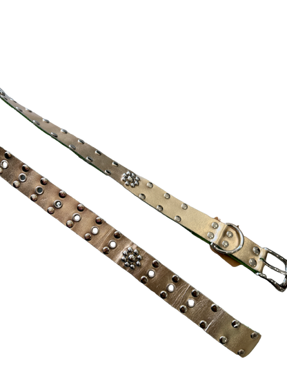 Gold Studded Flower Belt