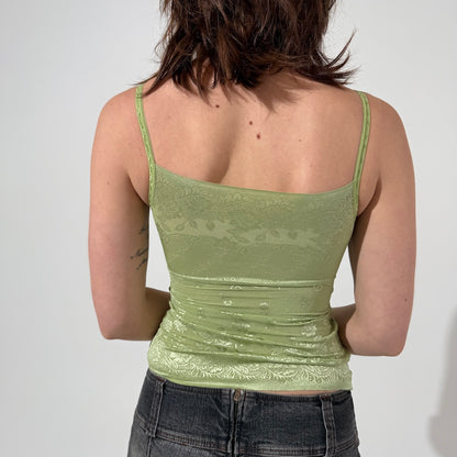 Garden Flower Stretch Lace Cami