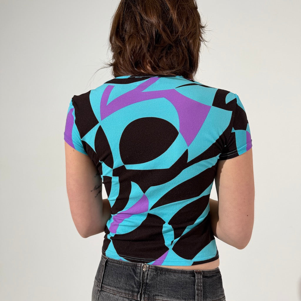 Morgan De Toi 70's Psychedelic Baby Tee