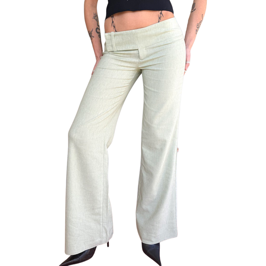 Minty Low Rise Trousers Pants