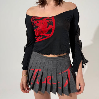 Iceberg Pleated Mini Skirt
