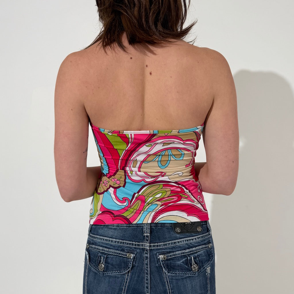 Mod Print Multi-Colour Halter