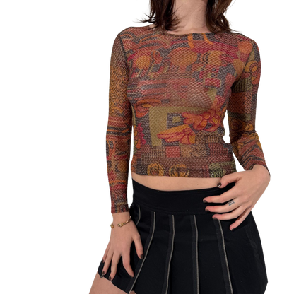LaCroix Bazar Metallic Long Sleeve top