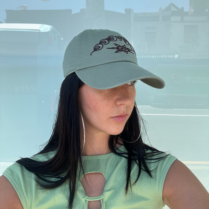 Green Bug Skin Logo Cap