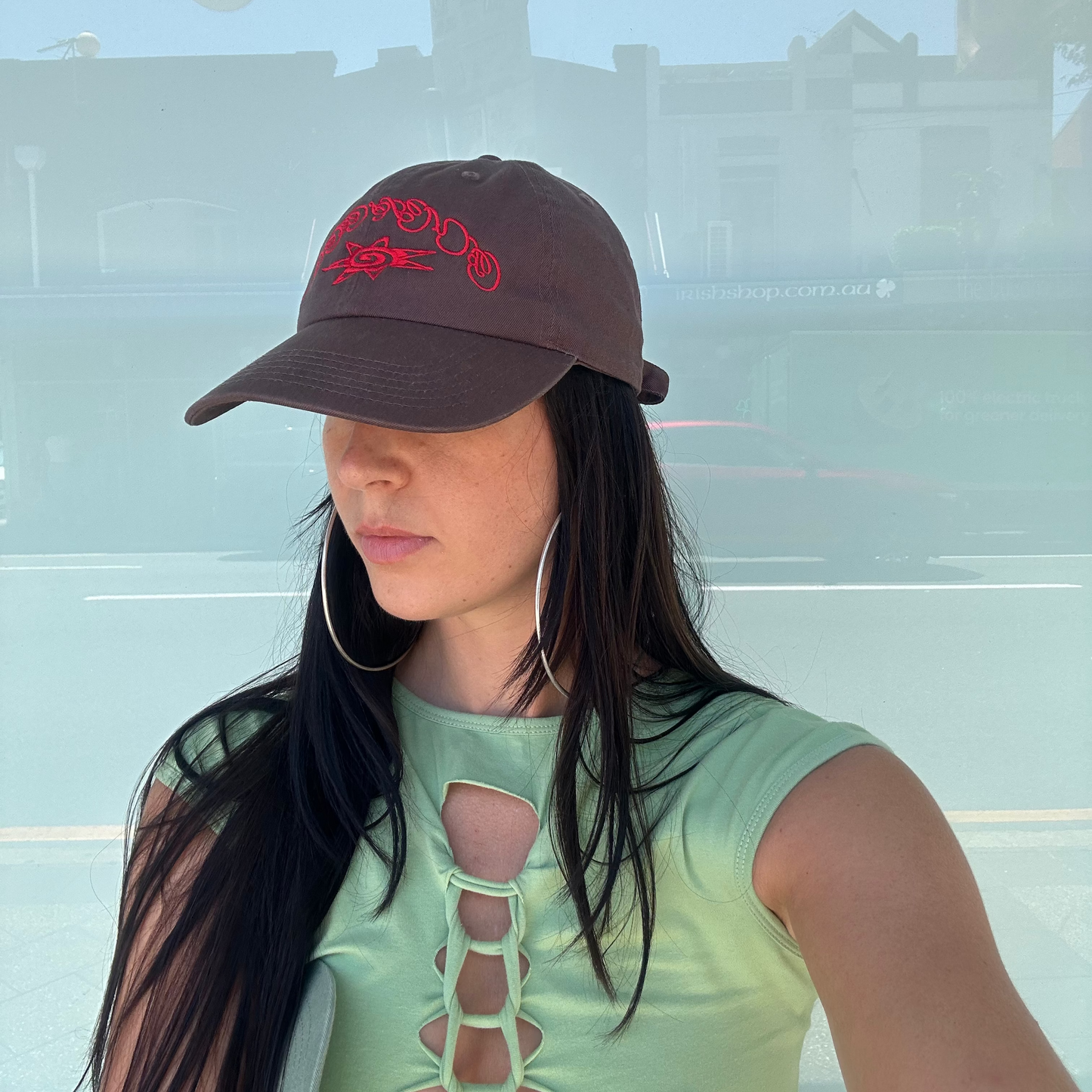 Brown Bug Skin Logo Cap