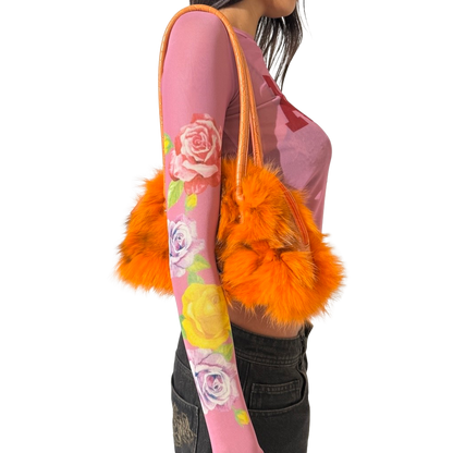 Anna Sui Rose Mesh Top