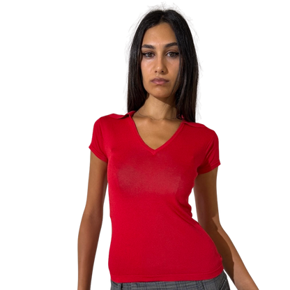Cherry Knit Polo tee