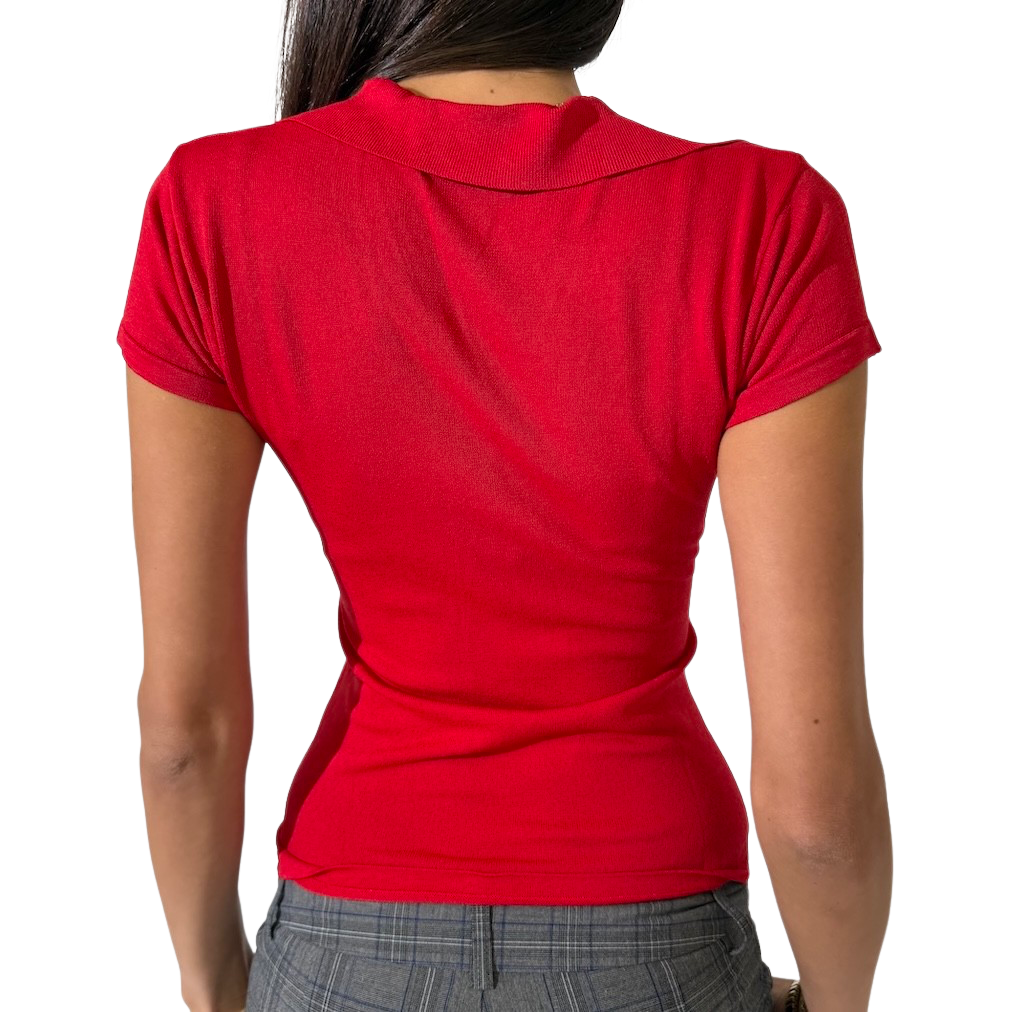 Cherry Knit Polo tee