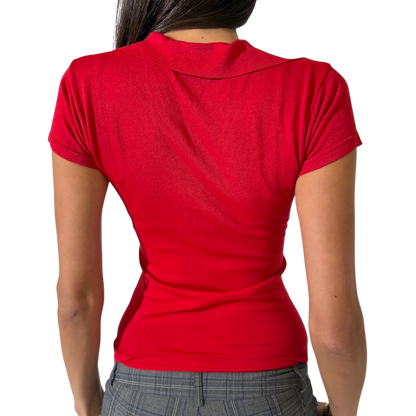Cherry Knit Polo tee
