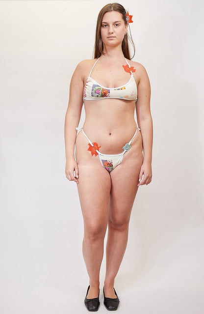 Multiway Bikini - Lolly Stripe / Banana Party