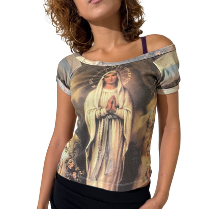 Graphic Virgin Mary 2000s Realistic Tee