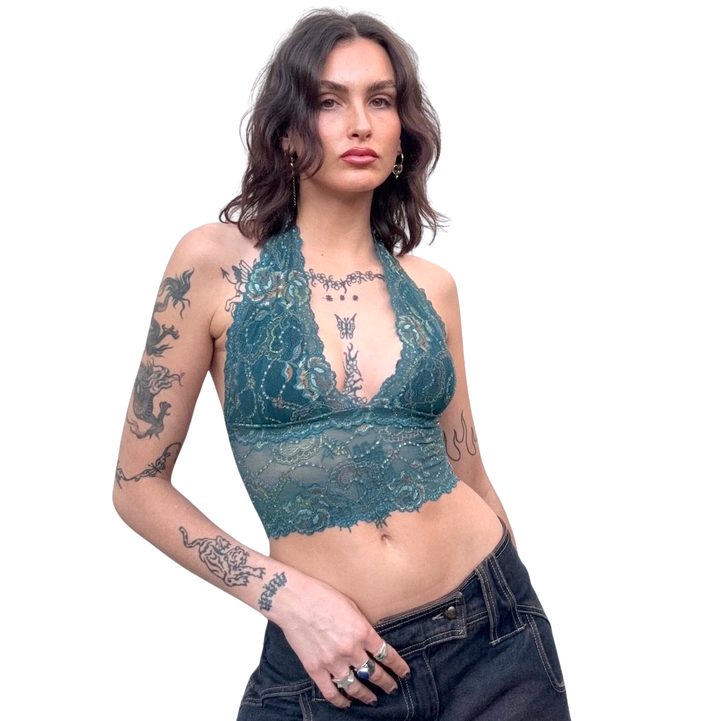 Vintage Lace Halter Top