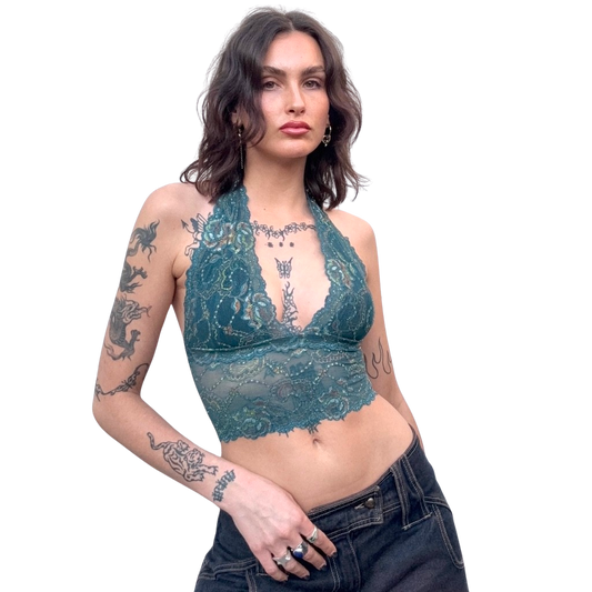 Vintage Lace Halter Top