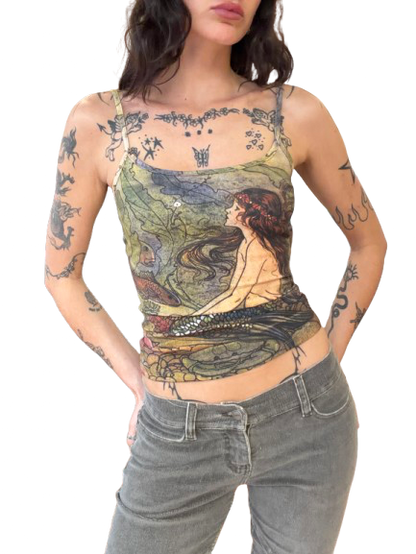 Cora Cami - Watercolor Mermaid