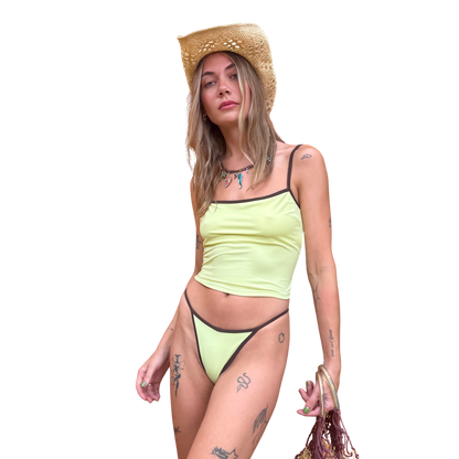 Pine Lime Tankini Bikini