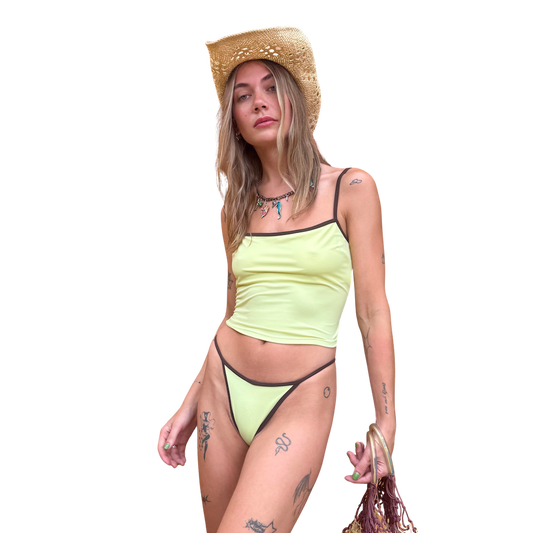 Pine Lime Tankini Bikini