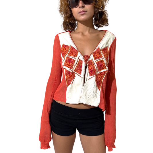 Save The Queen Mixed Cardigan