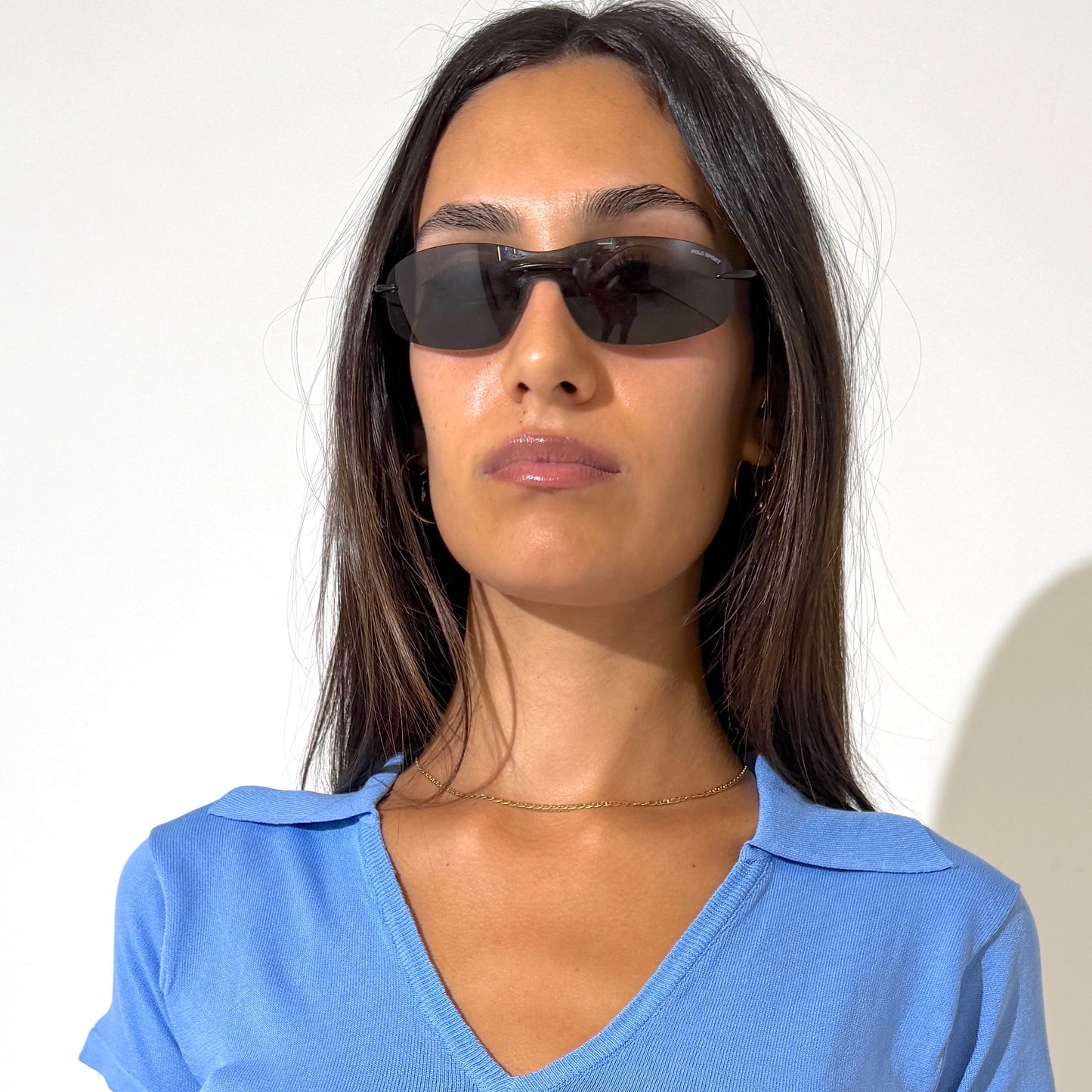 Vintage Polo Sport Y2K frameless Sunglasses