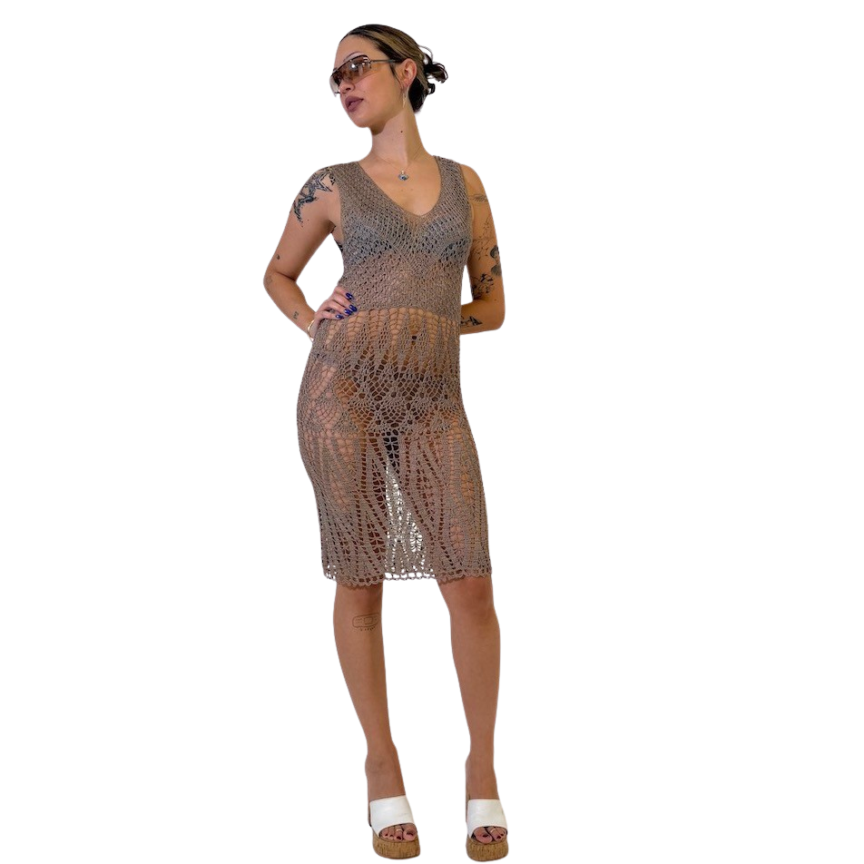 Ibiza Crochet Midi Dress